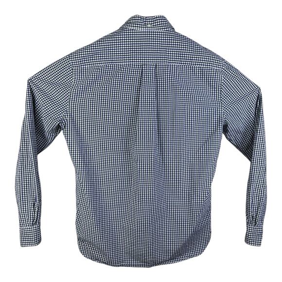 Brooks Brothers Dress Shirt Mens Medium 1818 Polo Blue Green Plaid - Picture 6 of 14